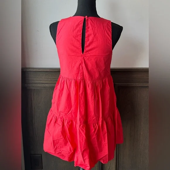 Banana Republic petite XS pink orange Sleeveless Mini Dress - Picture 3 of 8